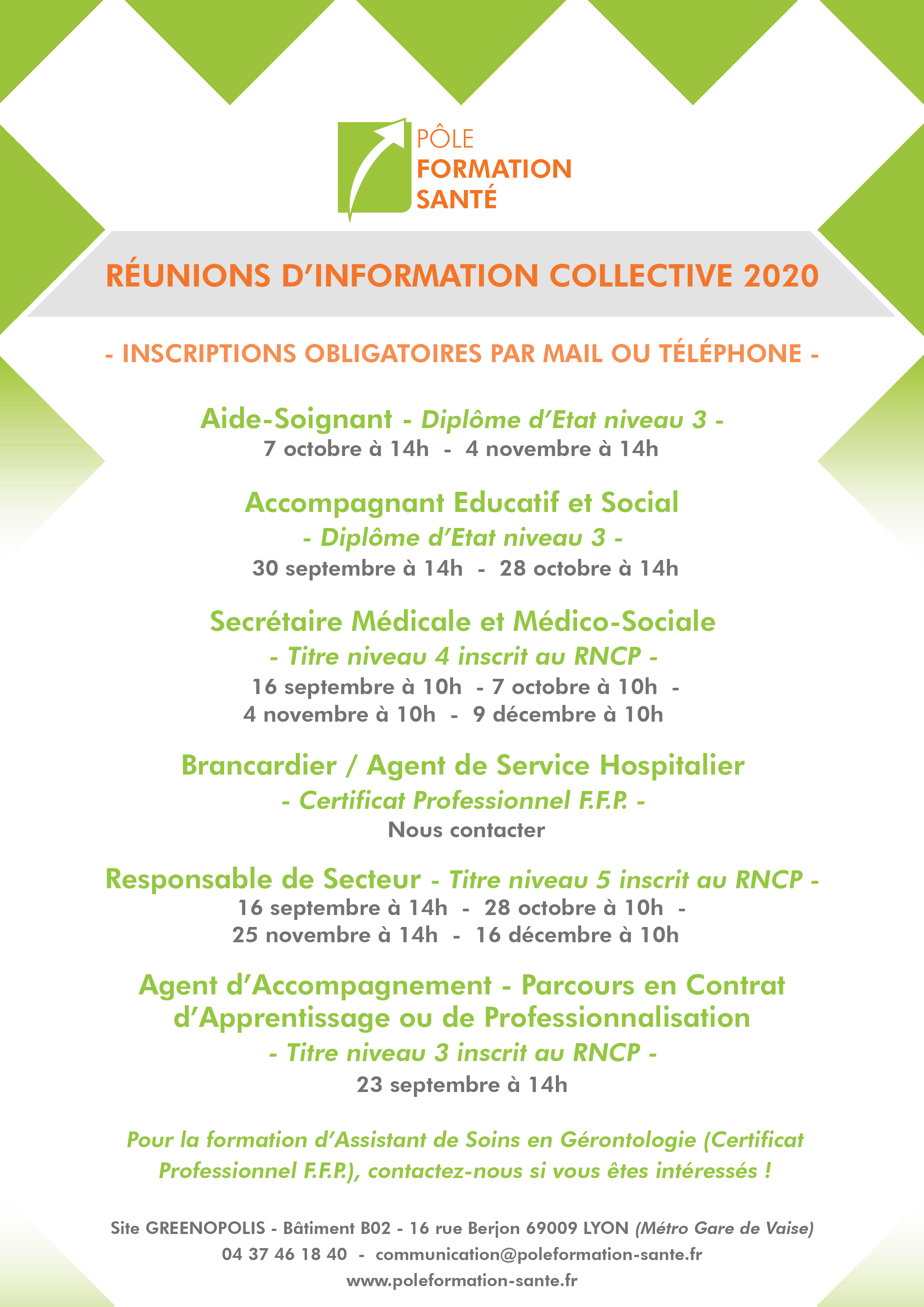 Reunions D Information Par Metier Pfs